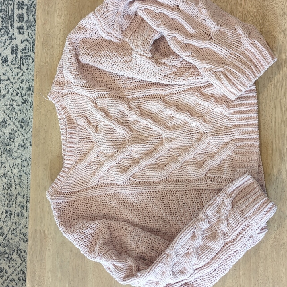 Pale Pink Oversized Sweater